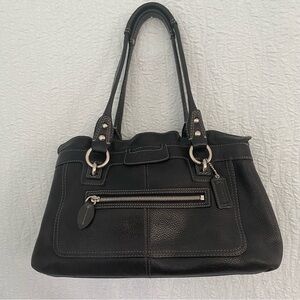 Coach Black Leather Penelope Shoulder Bag